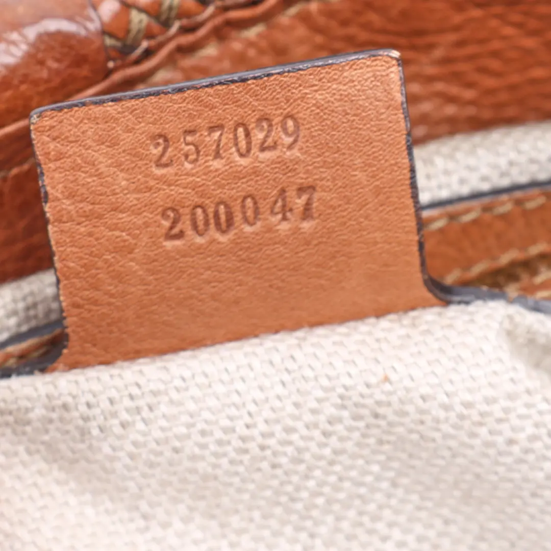 Gucci Marrakech Brown Leather Shoulder Bag