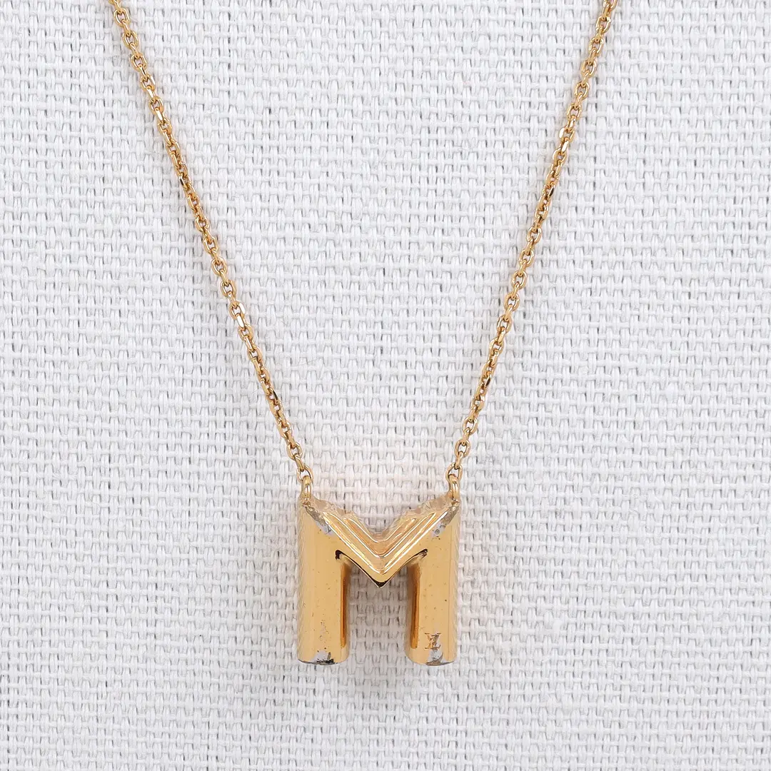 Louis Vuitton LV Me Letter M Gold Necklace