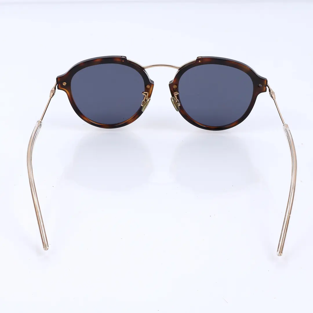 Dior Round Tortoiseshell Gold Sunglasses