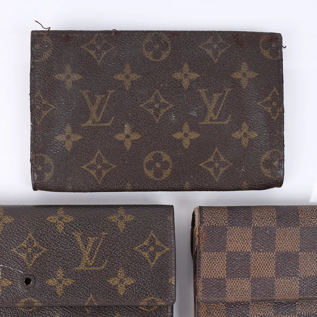 Louis Vuitton Vintage Monogram Damier Wallet Set