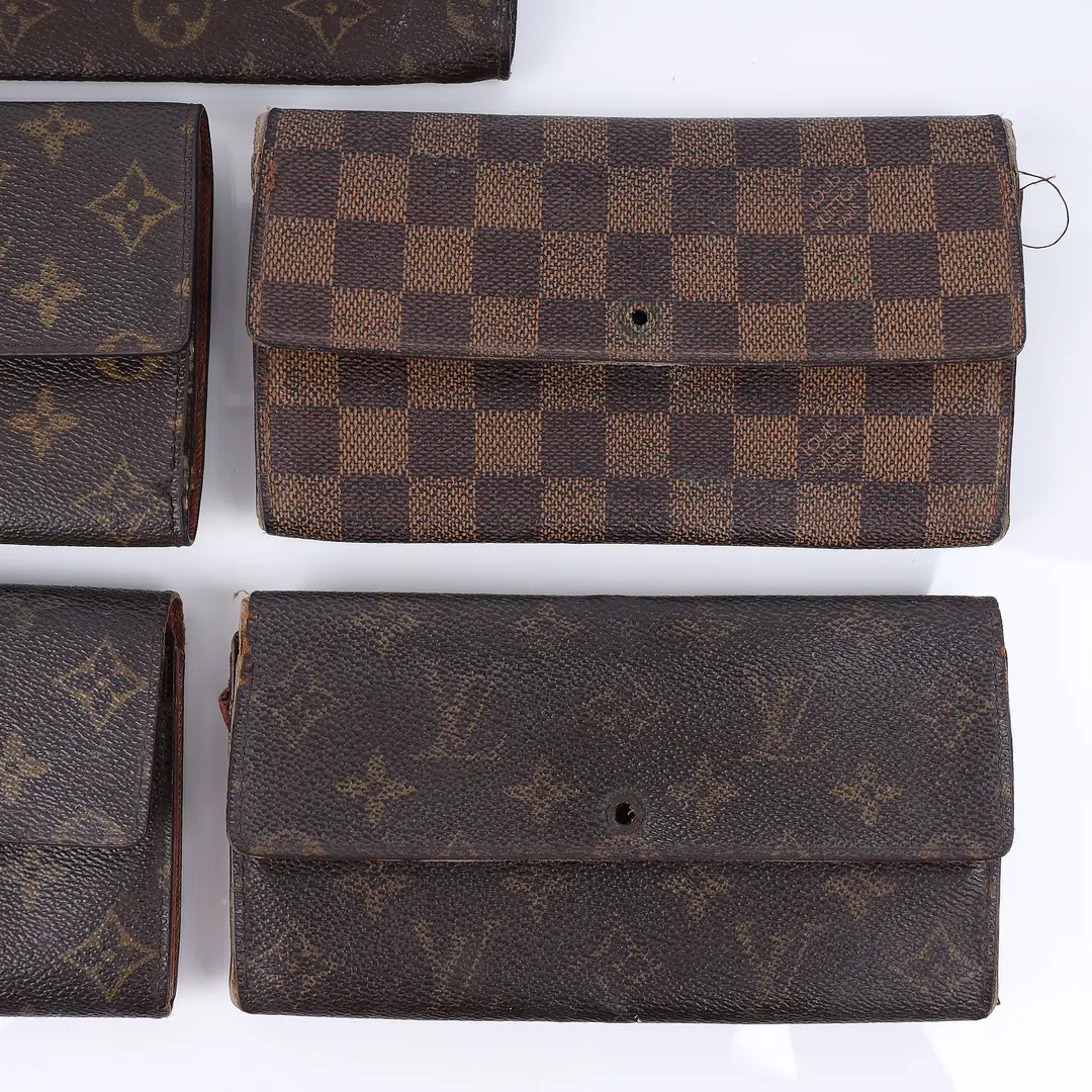 Louis Vuitton Vintage Monogram Damier Wallet Set