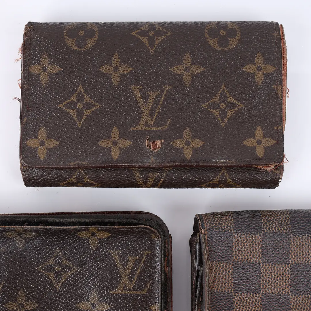 Louis Vuitton Monogram and Damier Canvas Wallets Set