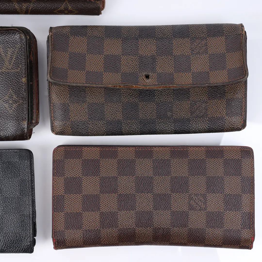 Louis Vuitton Monogram and Damier Canvas Wallets Set