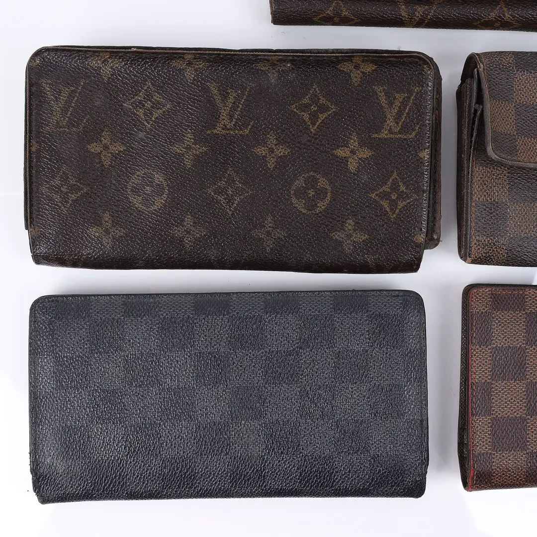 Louis Vuitton Monogram and Damier Canvas Wallets Set