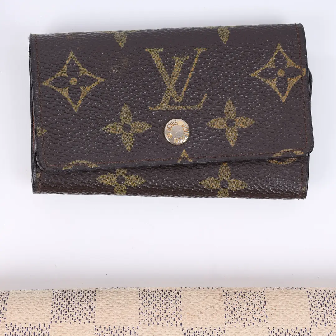 Louis Vuitton Monogram and Damier Azur Wallet Set
