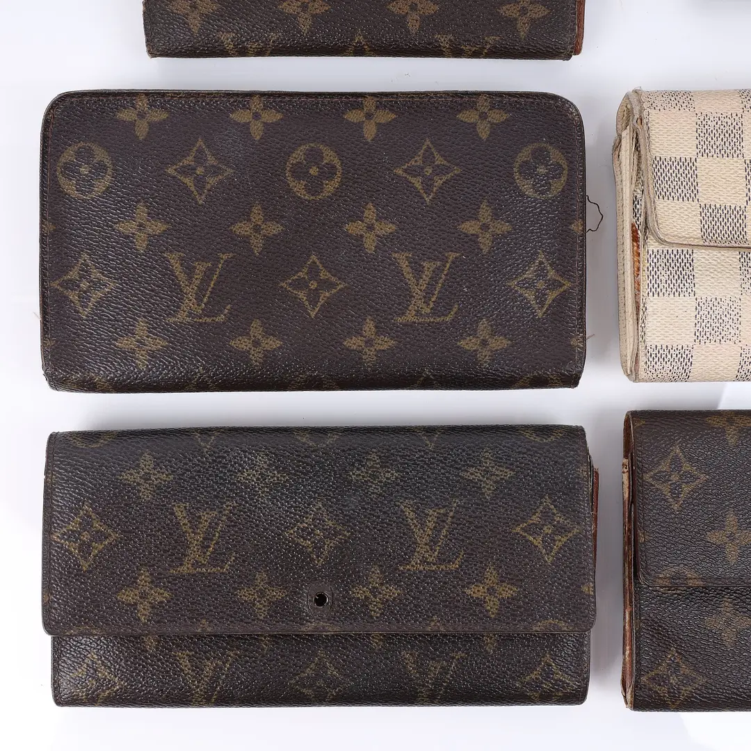 Louis Vuitton Monogram and Damier Azur Wallet Set