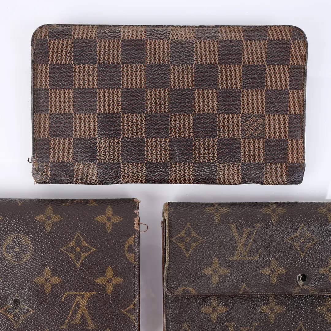 Louis Vuitton Vintage Monogram and Damier Wallet Set
