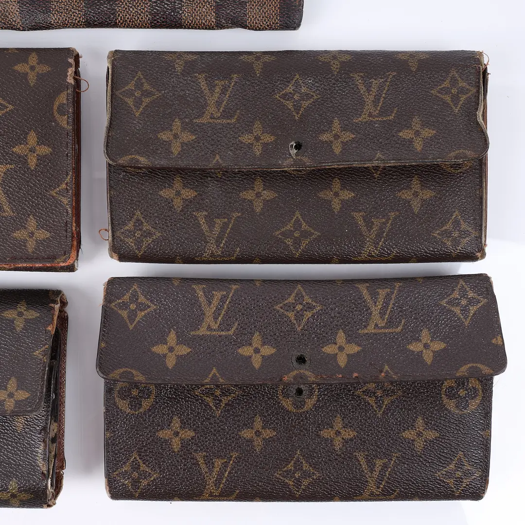 Louis Vuitton Vintage Monogram and Damier Wallet Set