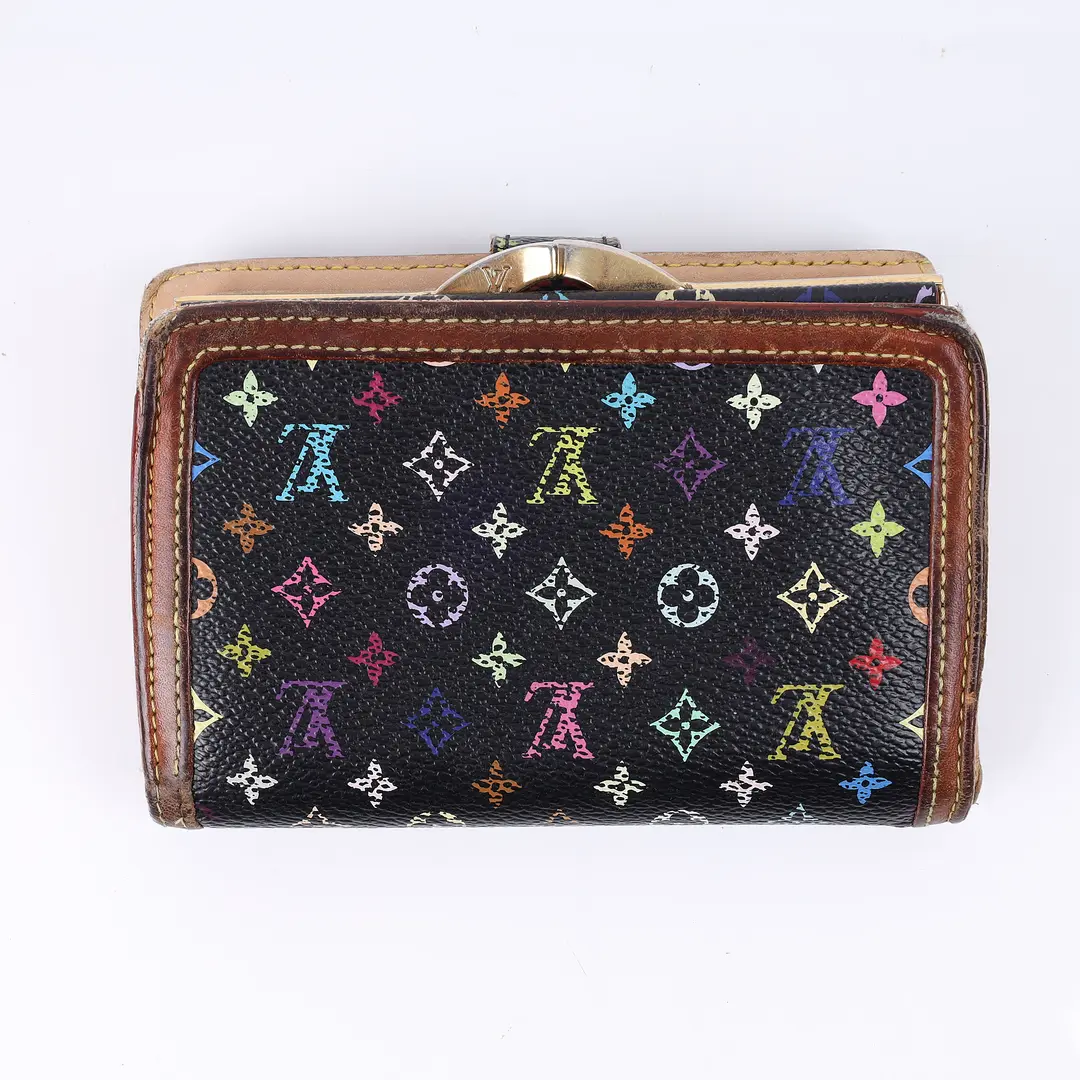 Louis Vuitton Portefeuille Viennois Black Multicolore Wallet