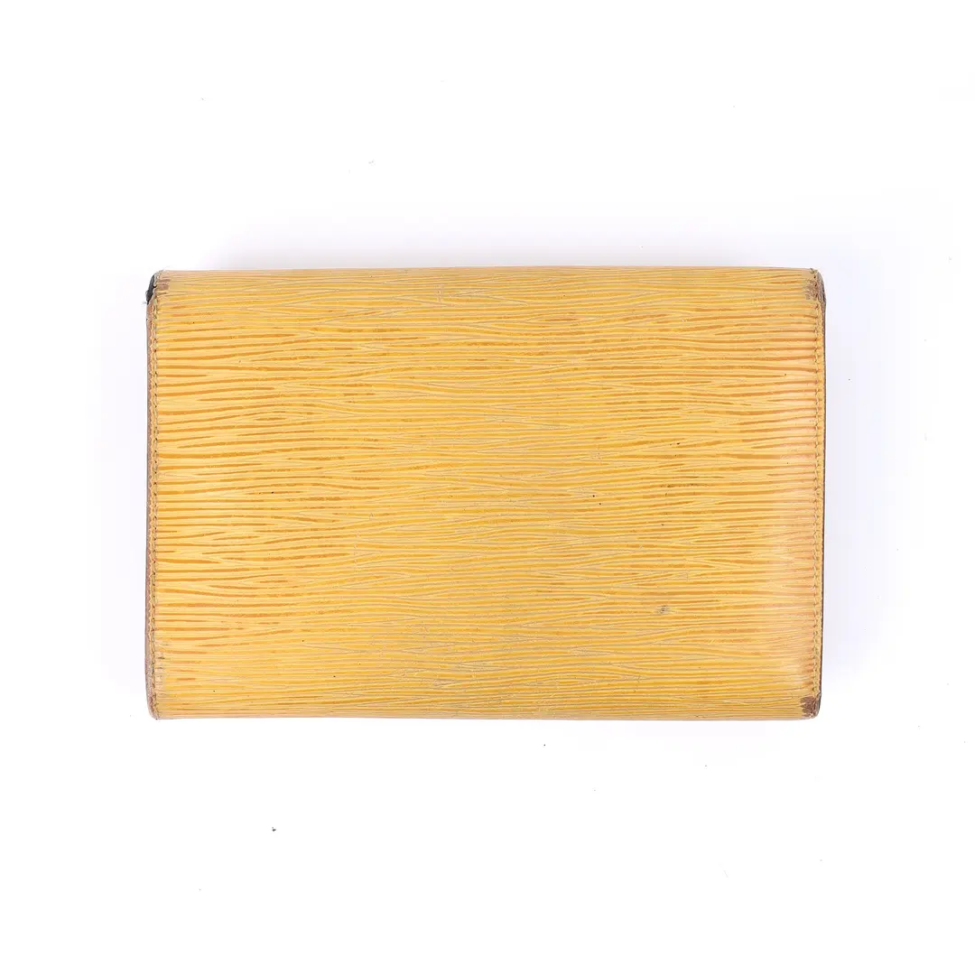 Louis Vuitton Portefeuille International Yellow Epi Wallet
