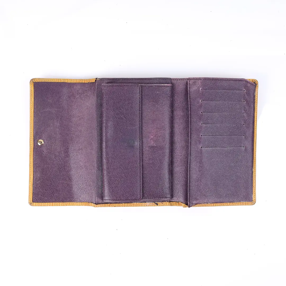 Louis Vuitton Portefeuille International Yellow Epi Wallet