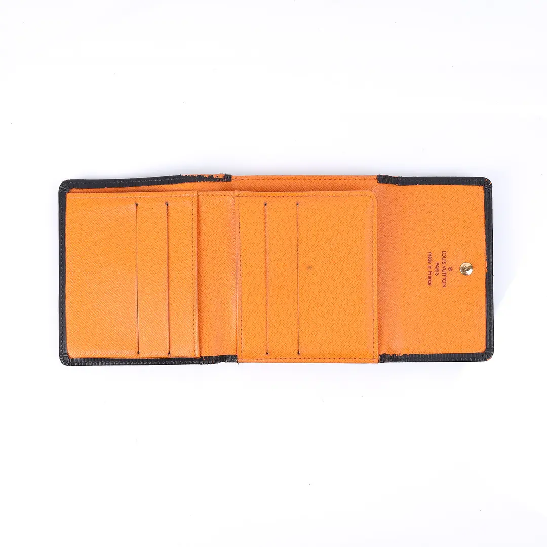 Louis Vuitton Elise Black Epi Leather Wallet