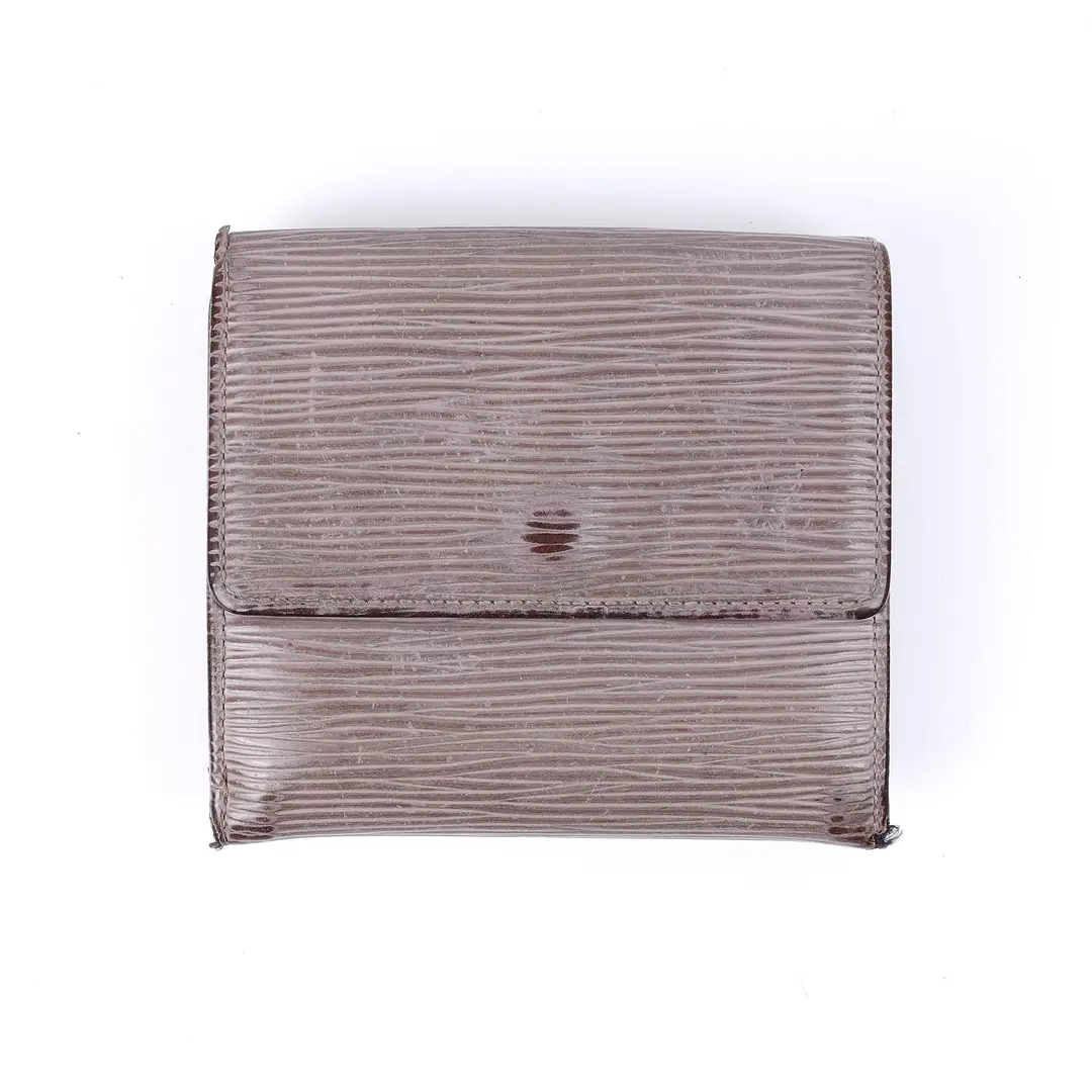 Louis Vuitton Elise Gray Epi Leather Wallet