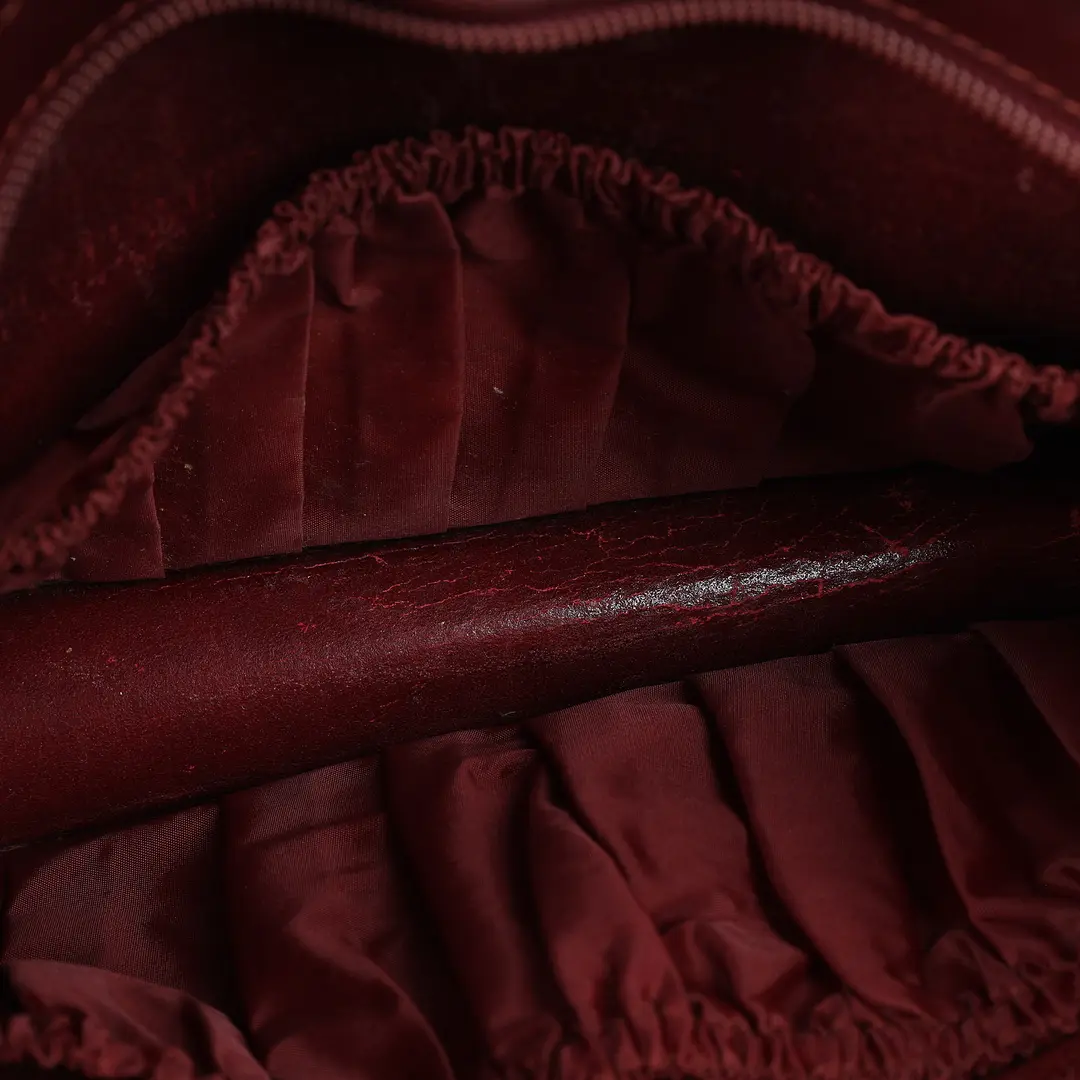 Cartier Must de Cartier Burgundy Leather Clutch
