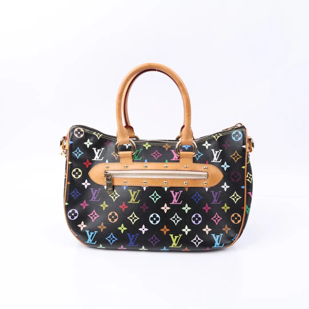 Louis Vuitton Chrissie Black Multicolore Canvas Shoulder Bag