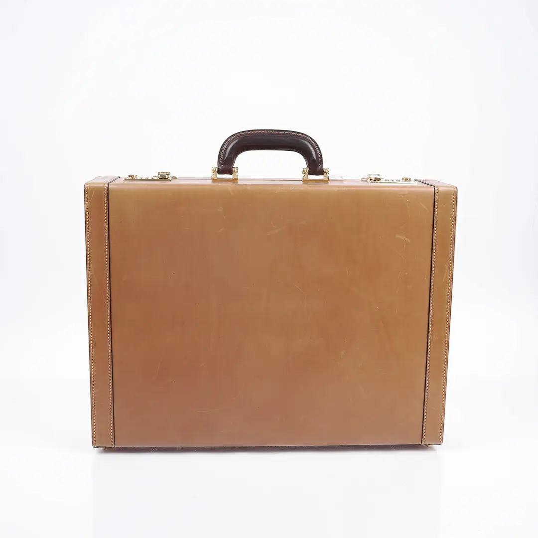 Loewe Vintage Beige Leather Hardcase Briefcase
