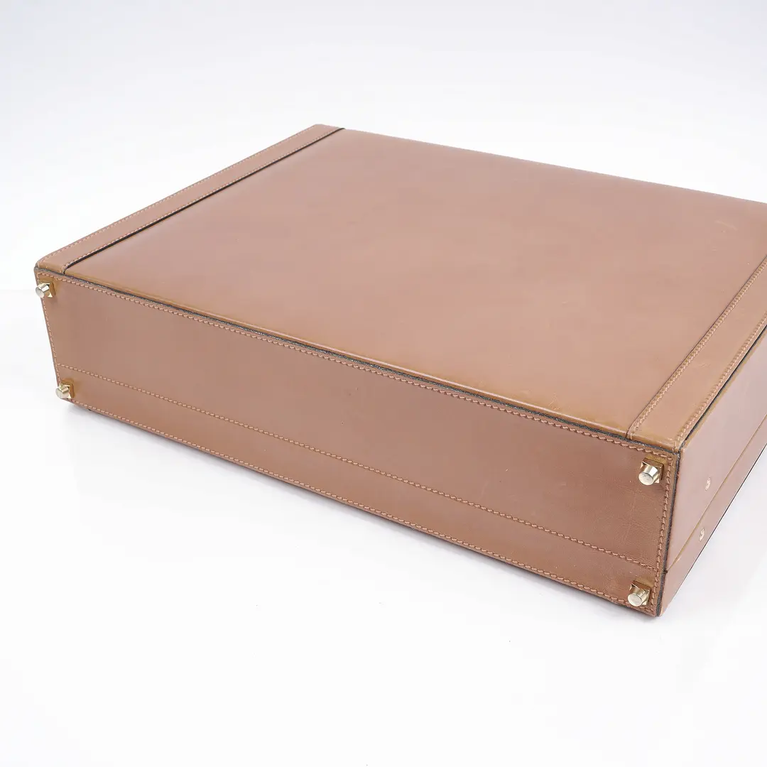 Loewe Vintage Beige Leather Hardcase Briefcase