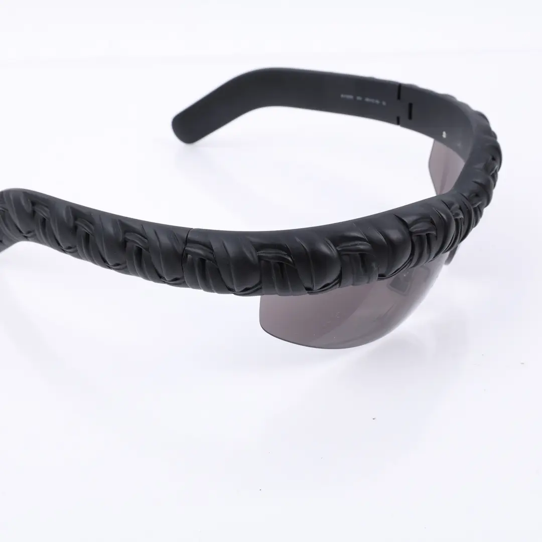 Bottega Veneta BV1209S Black Intrecciato Sunglasses