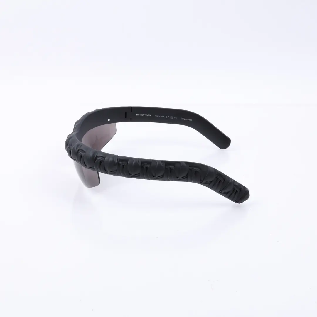 Bottega Veneta BV1209S Black Intrecciato Sunglasses