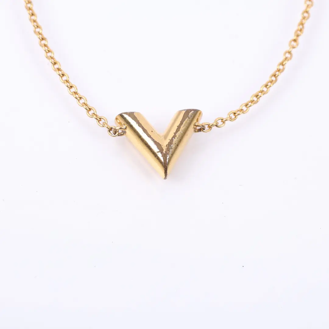 Louis Vuitton Essential V Gold Metal Bracelet