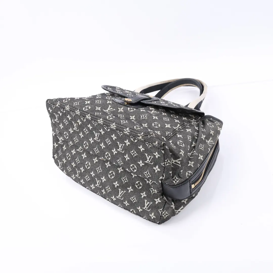 Louis Vuitton Josephine Black Monogram Mini Lin PM Handbag