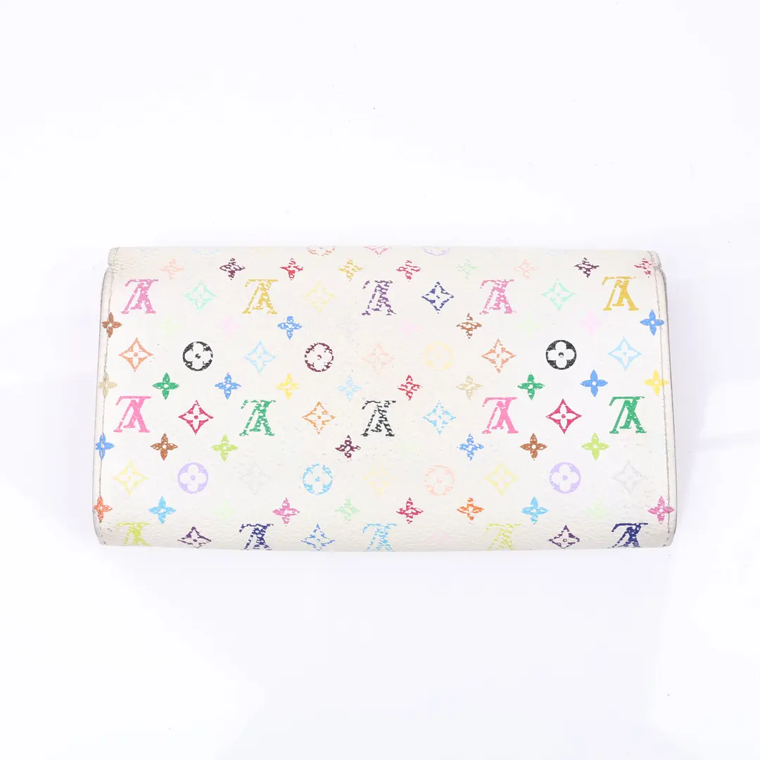Louis Vuitton Murakami Portefeuille International White Wallet