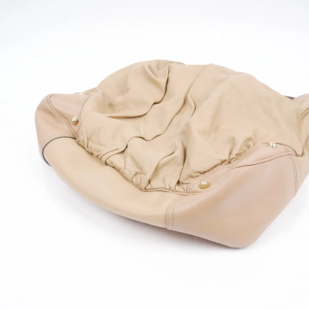 Gucci Hysteria Hobo Beige Leather Shoulder Bag