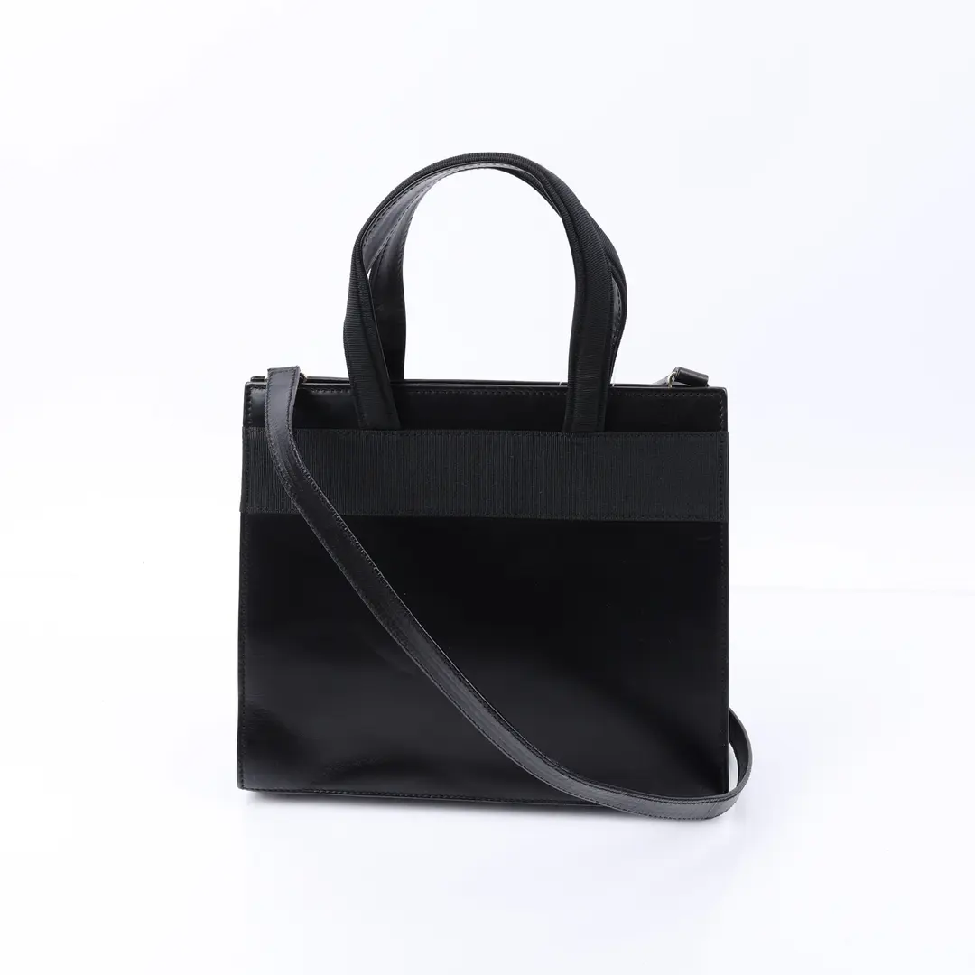 Salvatore Ferragamo Vara Bow Black Leather Shoulder Bag