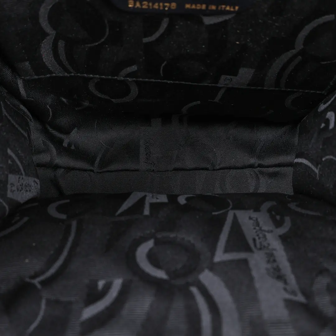 Salvatore Ferragamo Vara Bow Black Leather Shoulder Bag