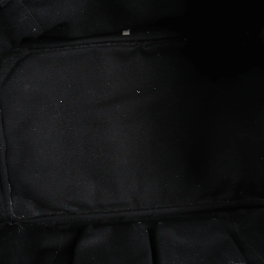 Prada Canapa Black Canvas Tote Bag