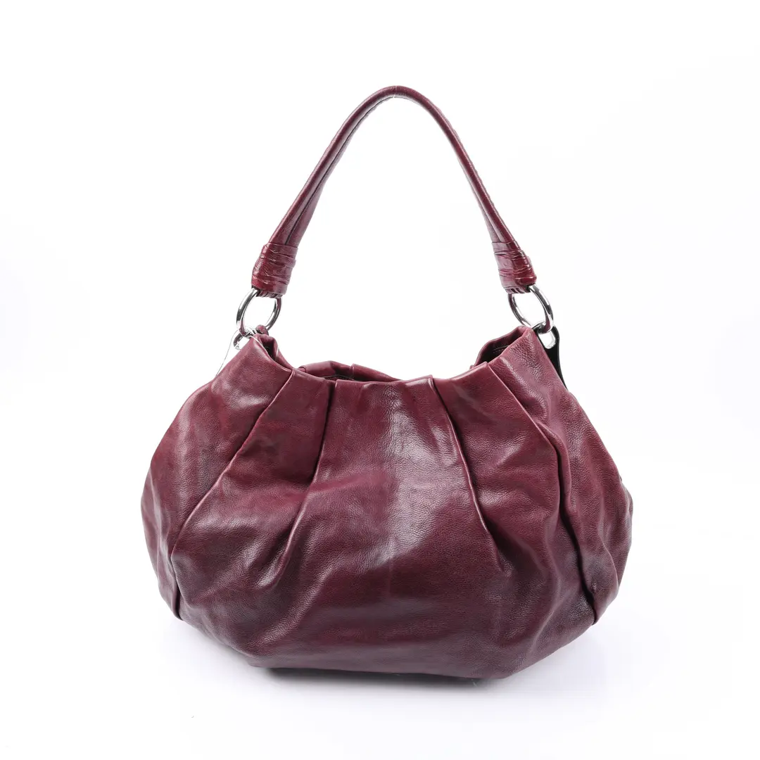 Prada Gauffre Red Leather Shoulder Bag