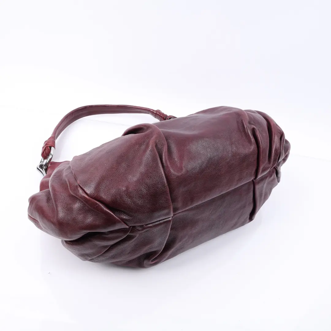 Prada Gauffre Red Leather Shoulder Bag