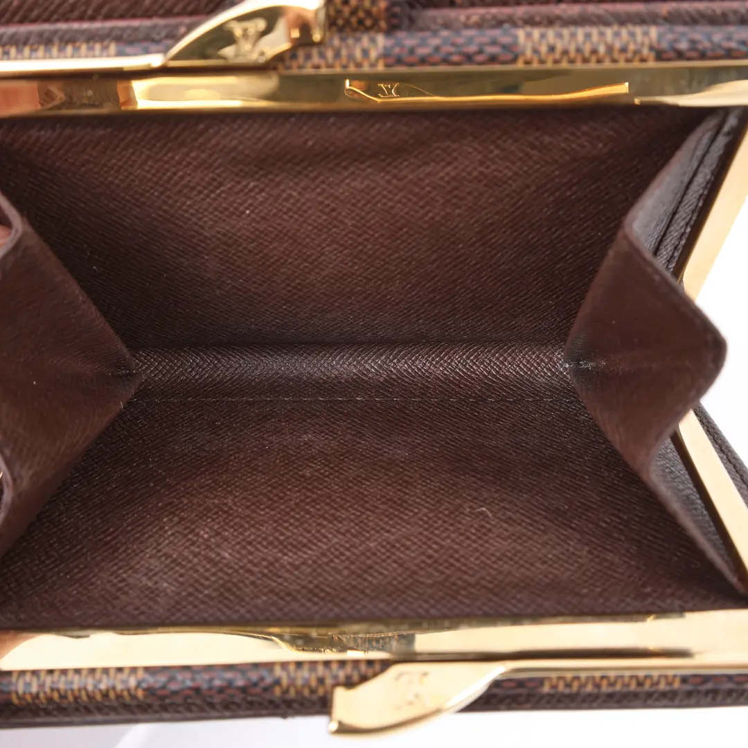 Louis Vuitton Portefeuille Viennois Brown Damier Ebene Wallet