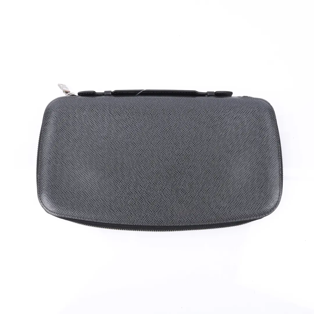 Louis Vuitton Atoll Organizer Black Taiga Leather Wallet