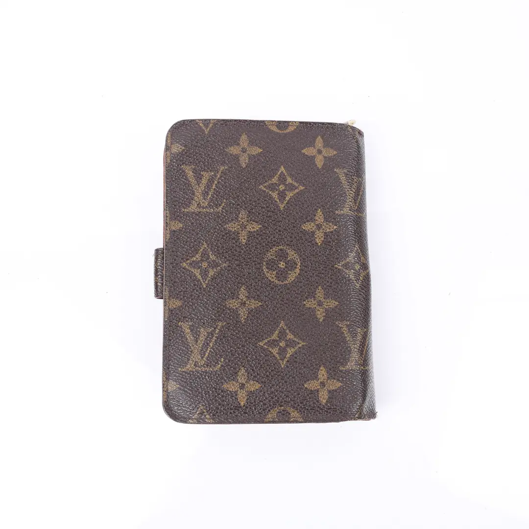 Louis Vuitton Compact Monogram Brown Canvas Wallet