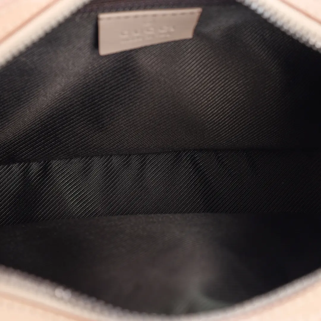 Gucci GG Canvas Beige Leather Shoulder Bag