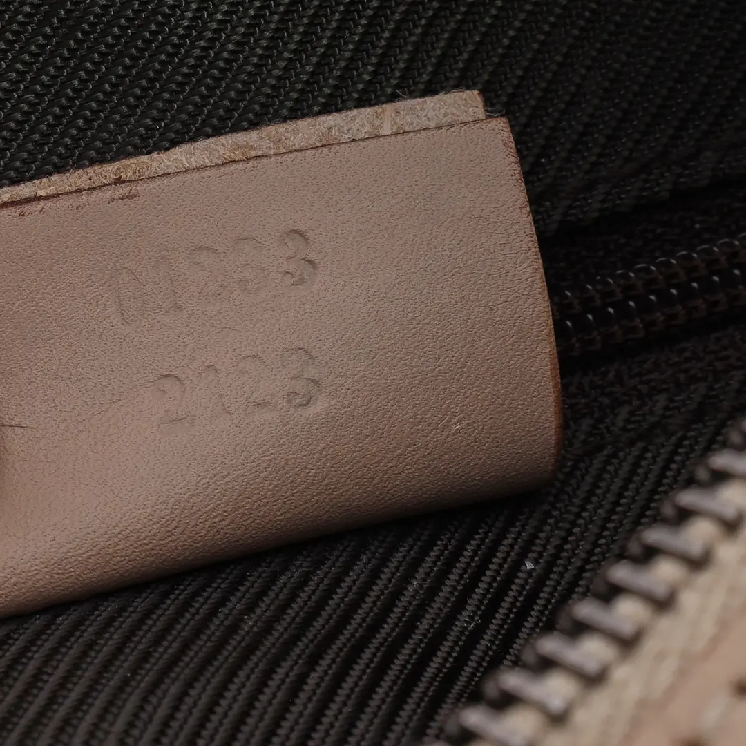 Gucci GG Canvas Beige Leather Shoulder Bag
