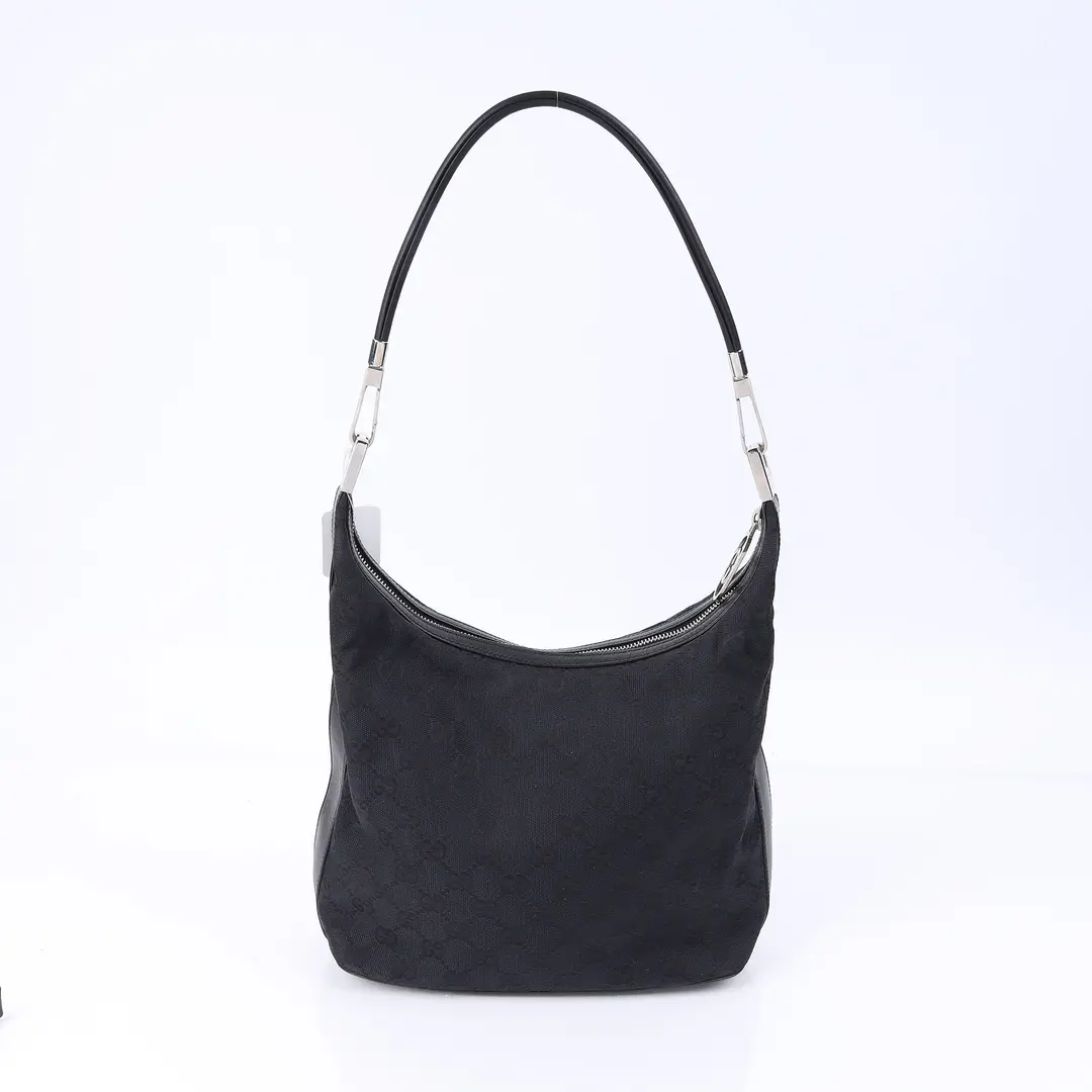 Gucci GG Canvas Black Shoulder Bag