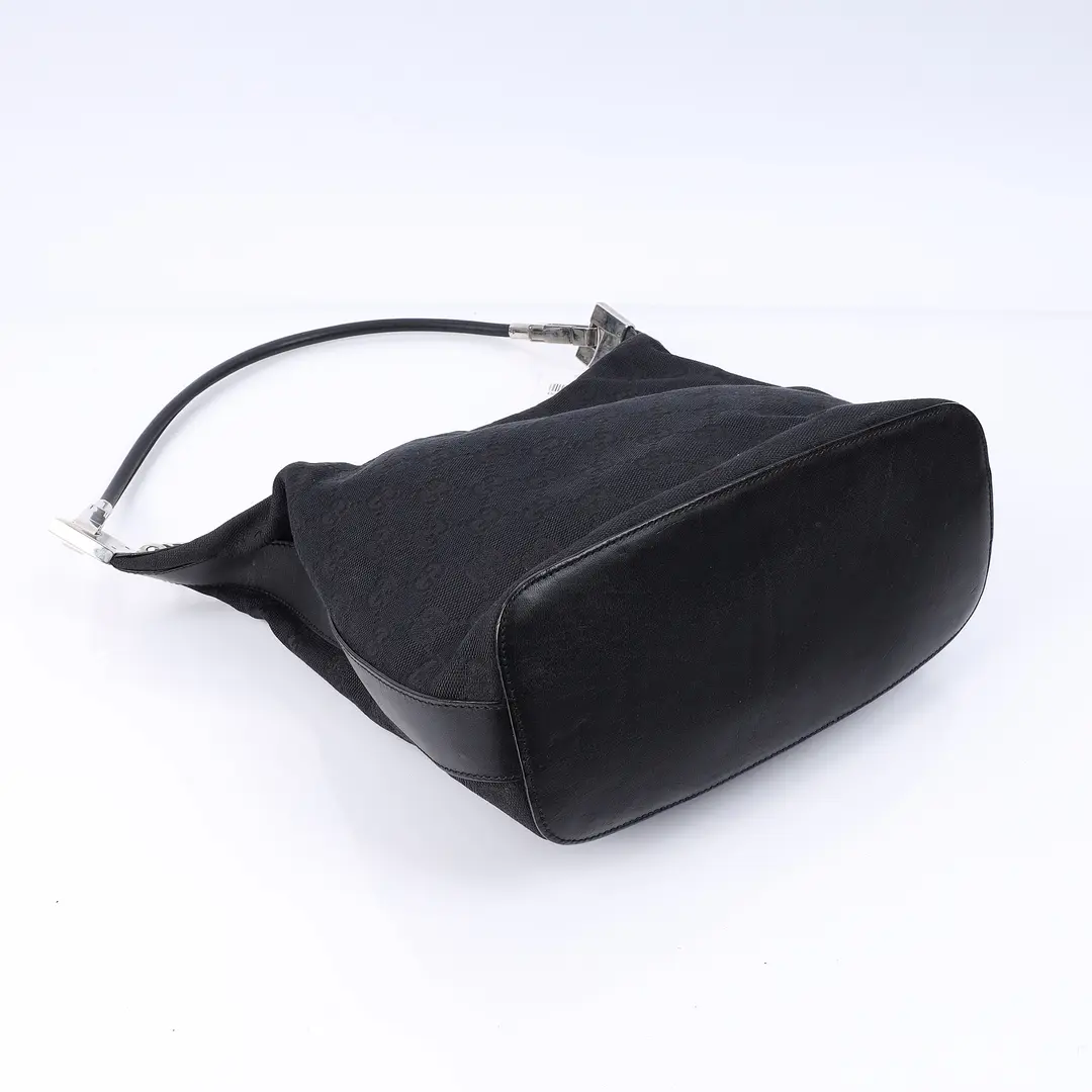 Gucci GG Canvas Black Shoulder Bag