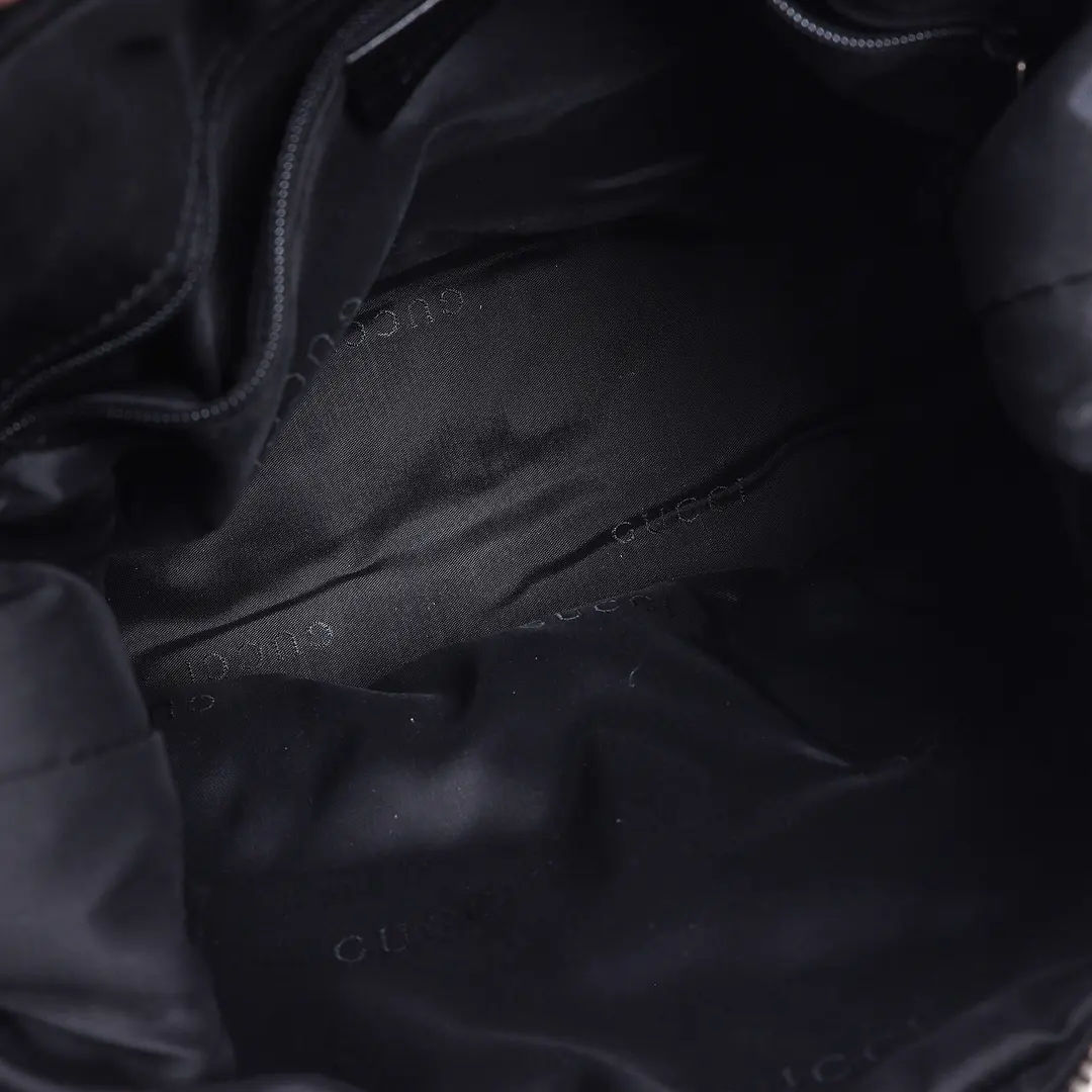 Gucci GG Canvas Black Shoulder Bag