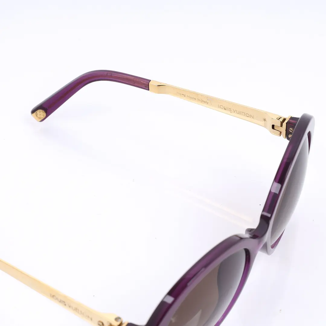 Louis Vuitton Charlotte Purple Acetate Sunglasses
