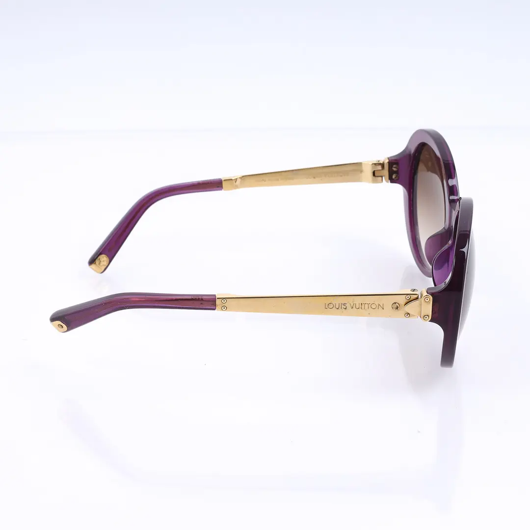 Louis Vuitton Charlotte Purple Acetate Sunglasses