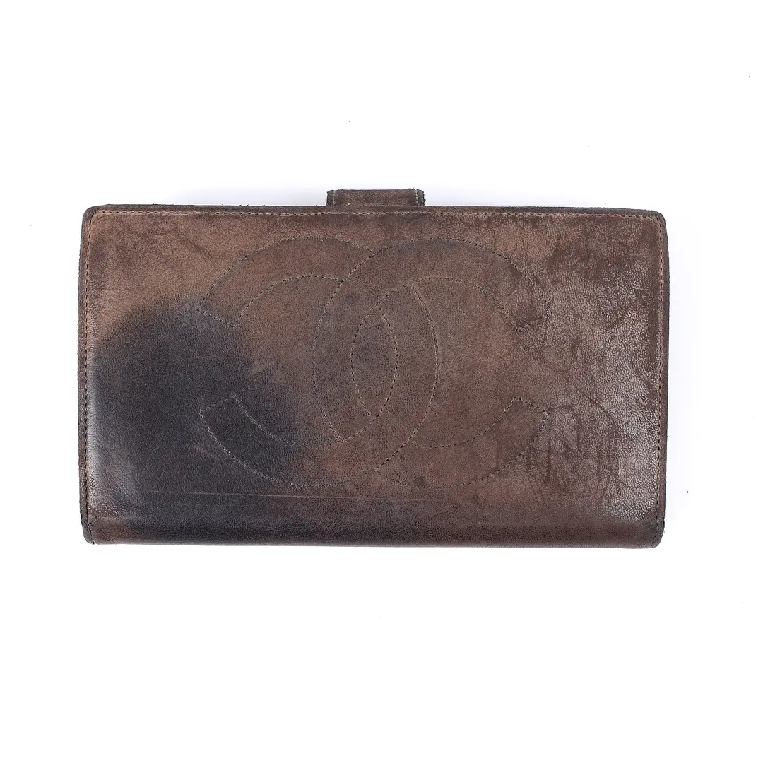 Vintage Gucci Chanel Dunhill Leather Wallet Set