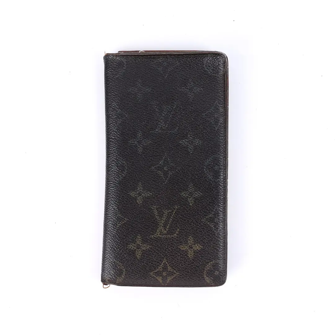 Louis Vuitton & Miu Miu Brown Black Canvas Leather Wallets
