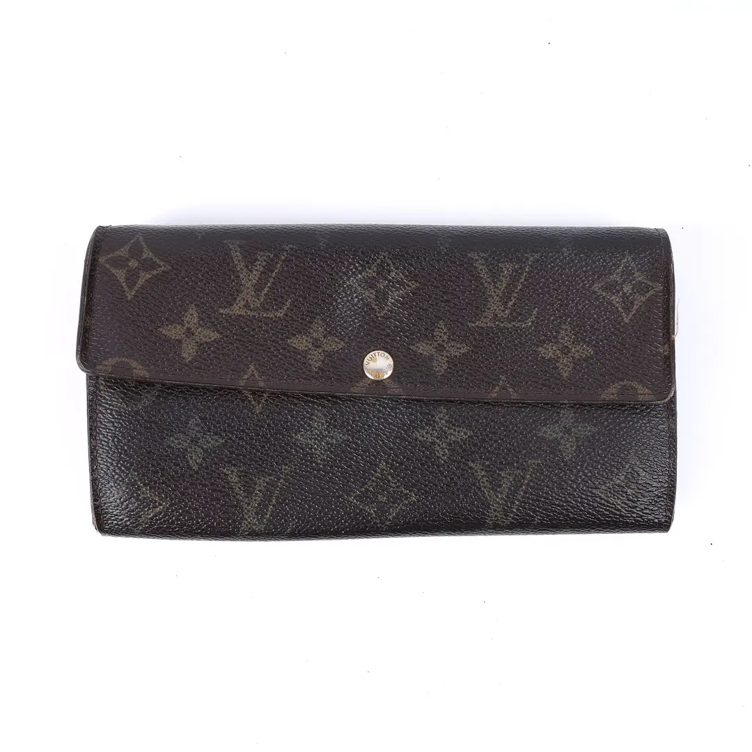 Louis Vuitton Sarah Brown Monogram Canvas Wallet Set