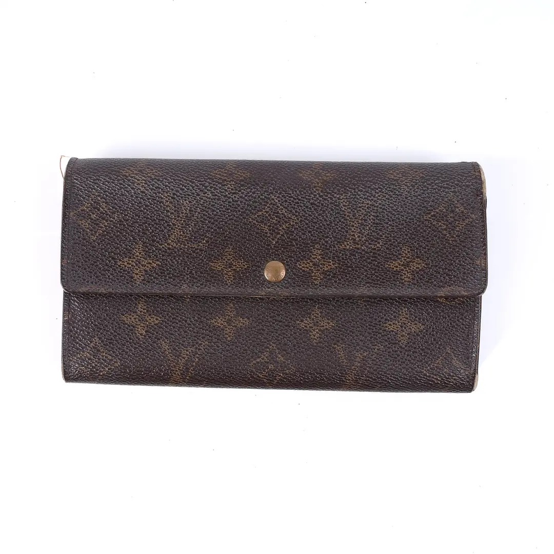 Louis Vuitton Sarah Brown Monogram Canvas Wallet Set