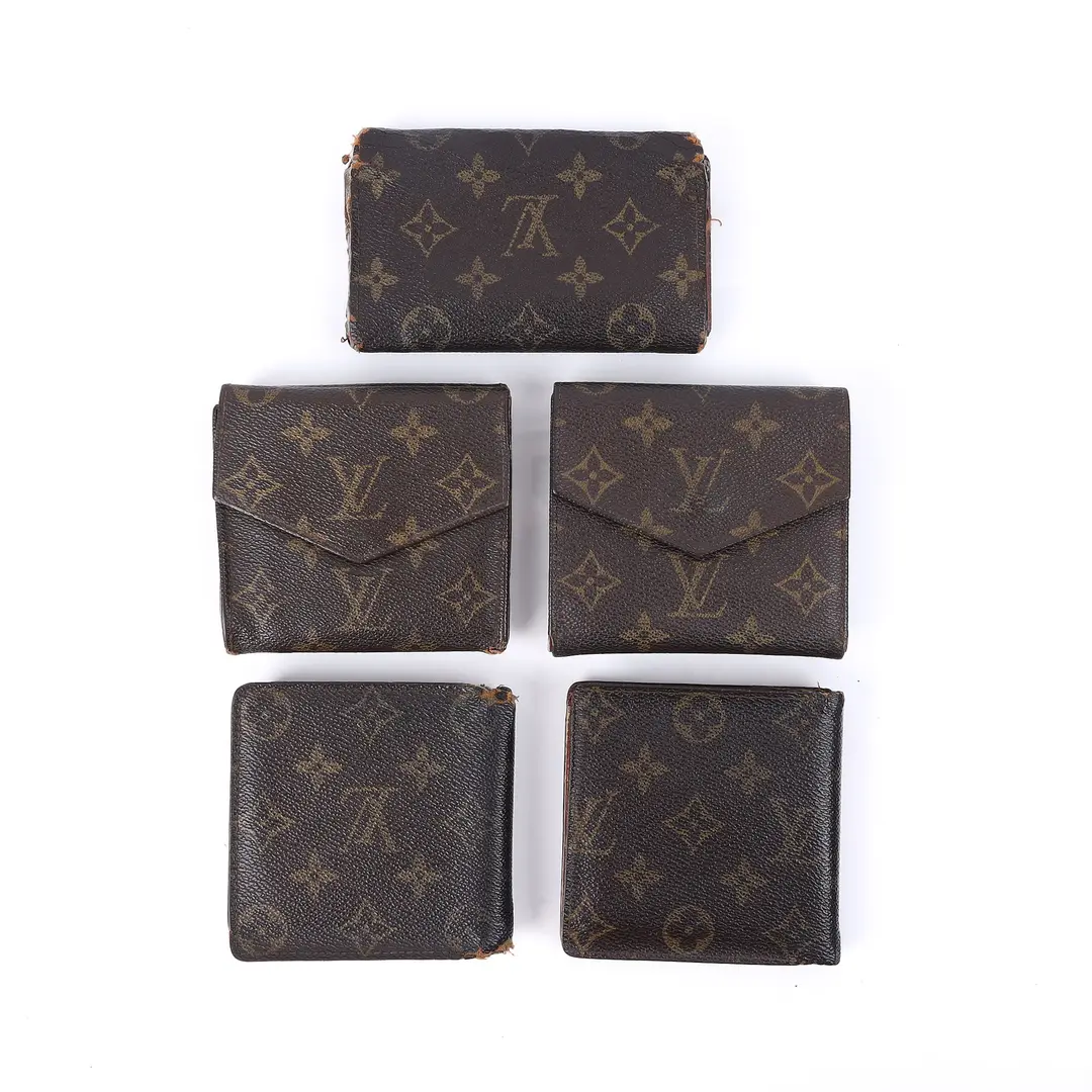 Louis Vuitton Brown Monogram Wallet Set of 5