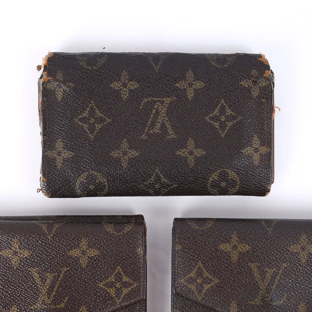 Louis Vuitton Brown Monogram Wallet Set of 5