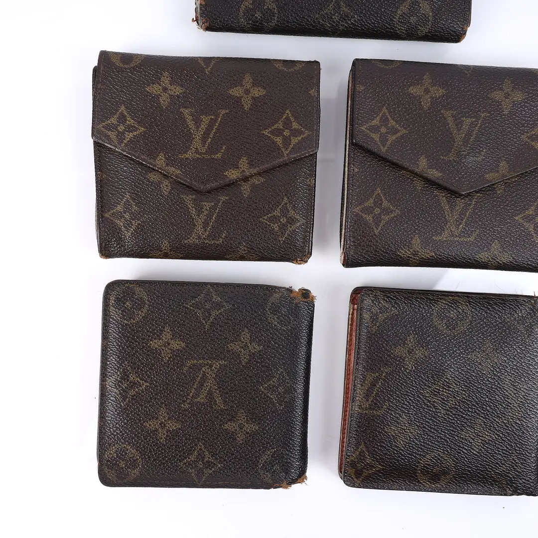 Louis Vuitton Brown Monogram Wallet Set of 5