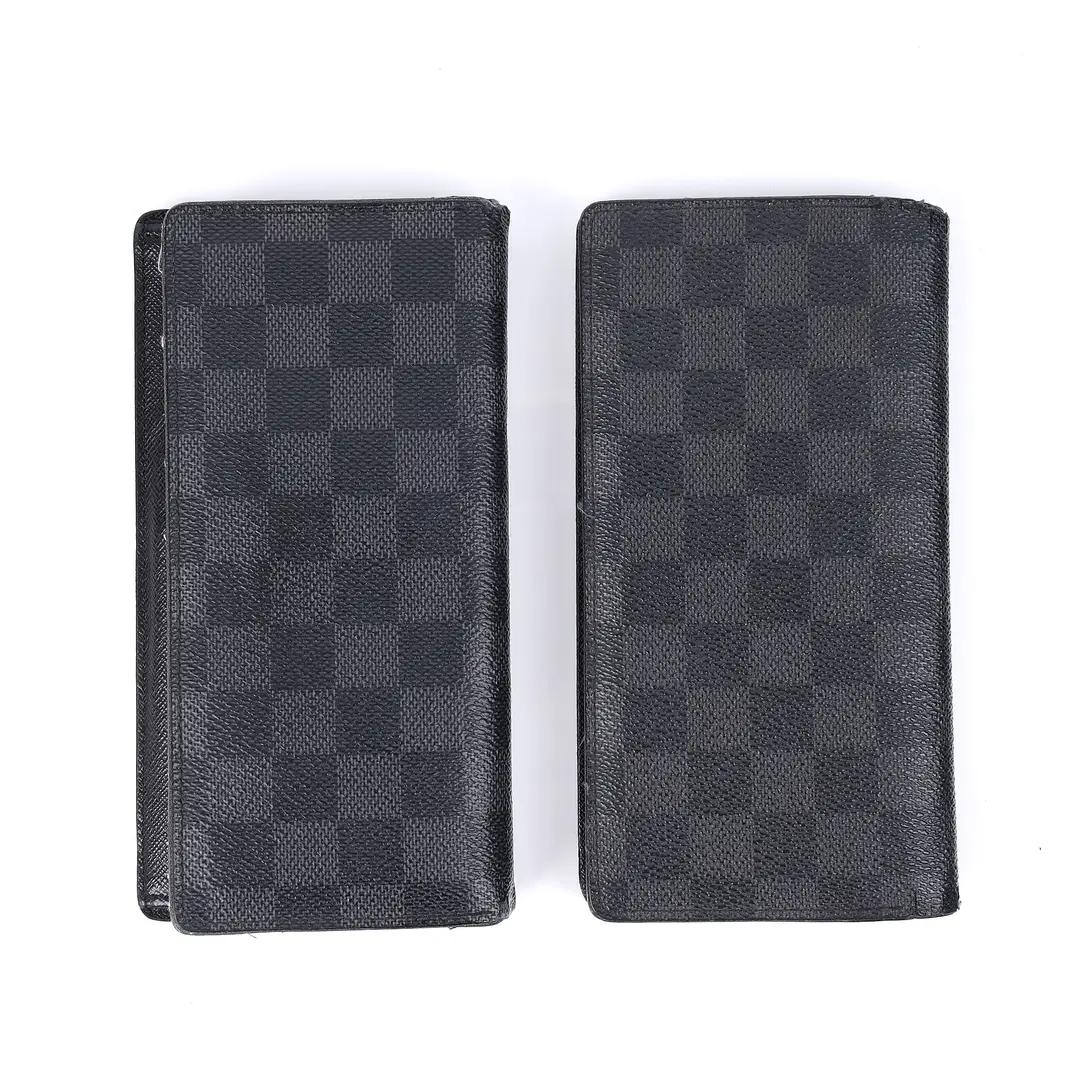 Louis Vuitton Brazza Black Damier Graphite Wallet